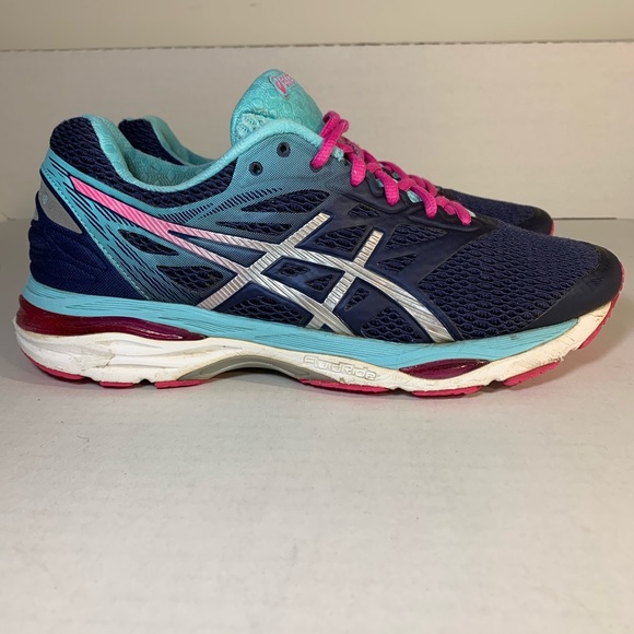 ASICS Gel Cumulus 18 Indigo Blue Pink Glow - Picture 1 of 10